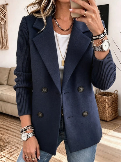 Carla | Blazer Elegante con Maniche in Maglia