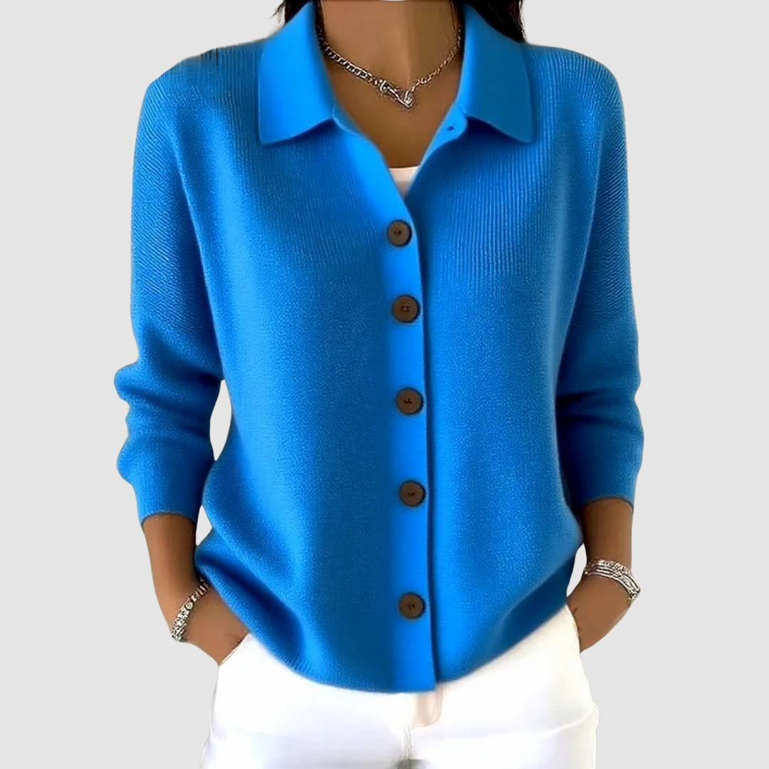 Millie | Cardigan à col boutonné