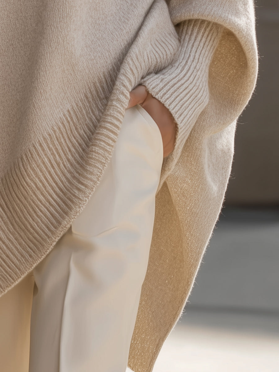 Ludovica | Pull Oversize avec Décolleté Large