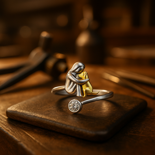 L'Étreinte Éternelle - Bague Ajustable