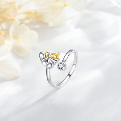 L'Étreinte Éternelle - Bague Ajustable
