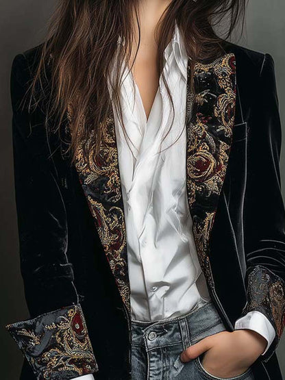 Élodie | Blazer Sur Mesure aux Détails Baroques