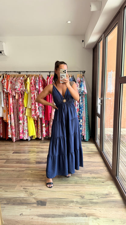 Aroa – Robe long marine