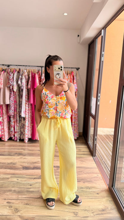 Top Hugo jaune Curvy