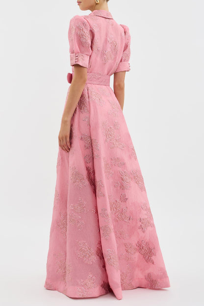 Aria | Robe Court à Manches Abullonadas