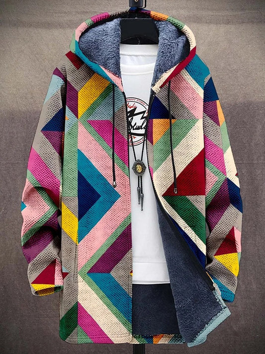 VIVIENNE | Cardigan à capuche au motif artistique