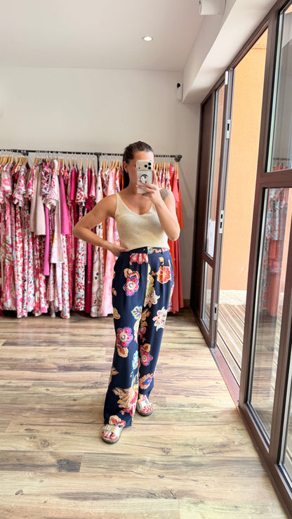 Top Afida doré Curvy