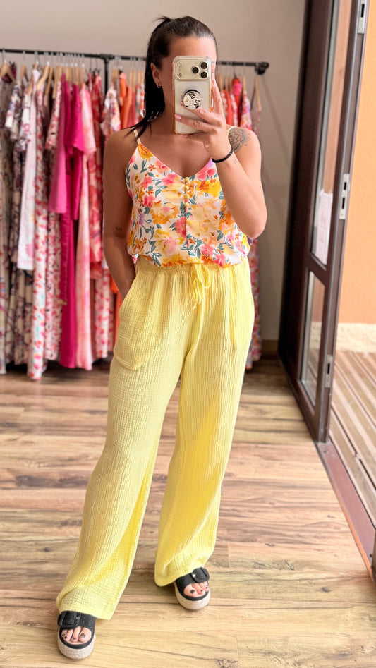 Top Hugo jaune Curvy