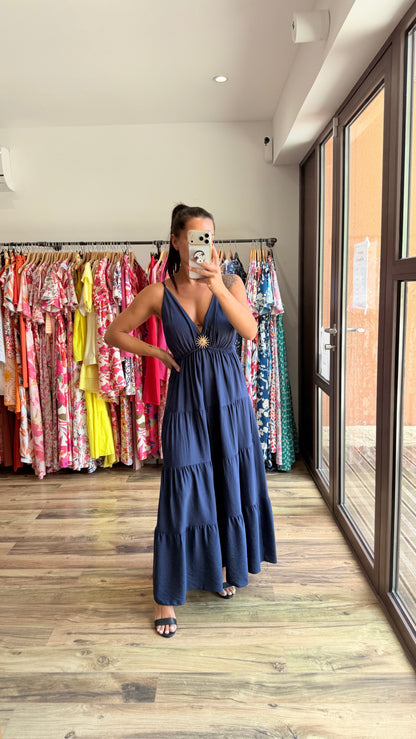 Aroa – Robe long marine