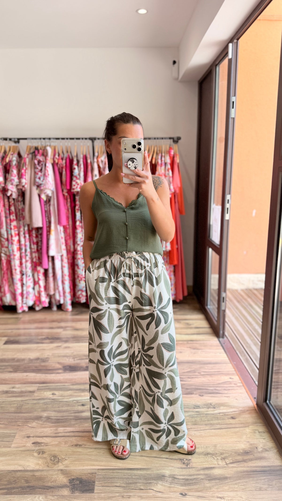 Top Hosa kaki Curvy