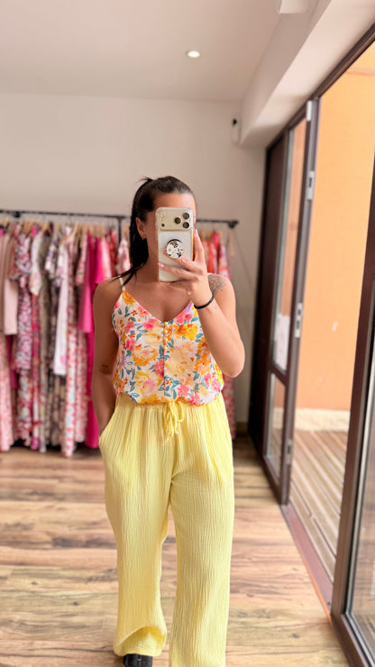 Top Hugo jaune Curvy