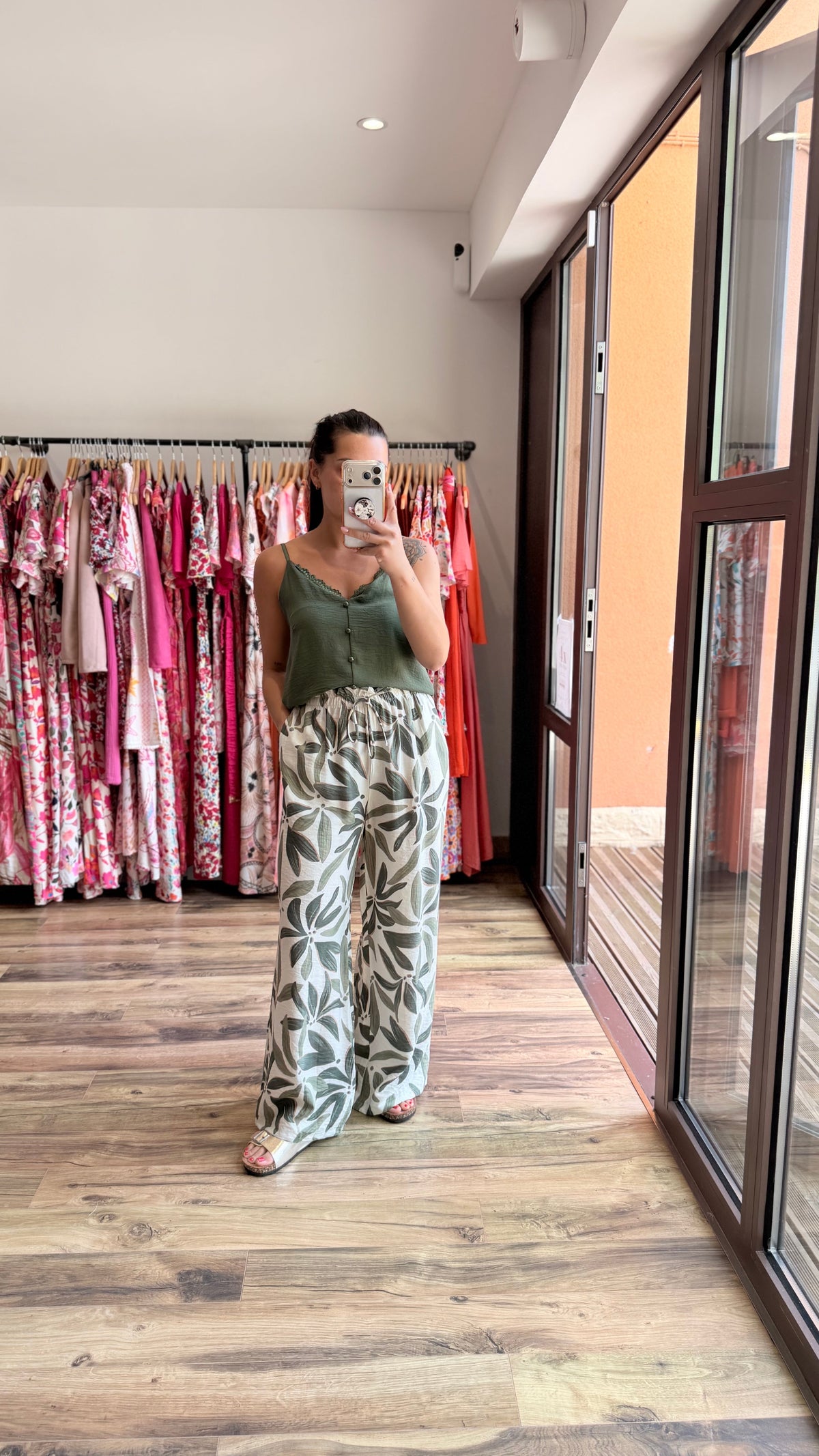 Top Hosa kaki Curvy
