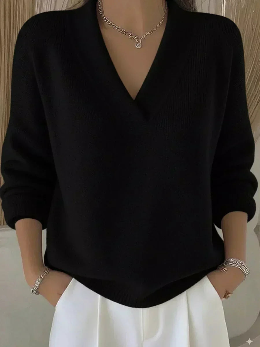 Viola | Pull Doux avec Col en V