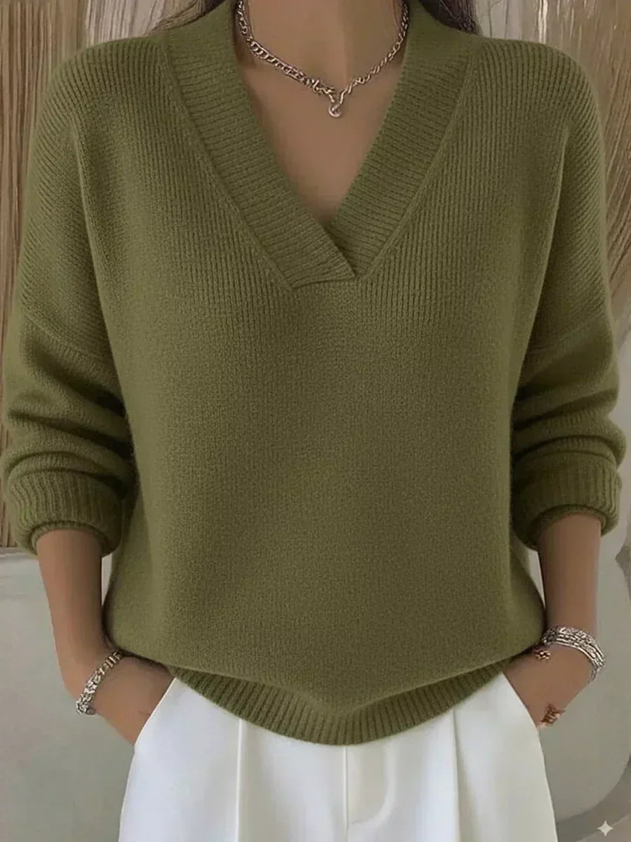 Viola | Pull Doux avec Col en V