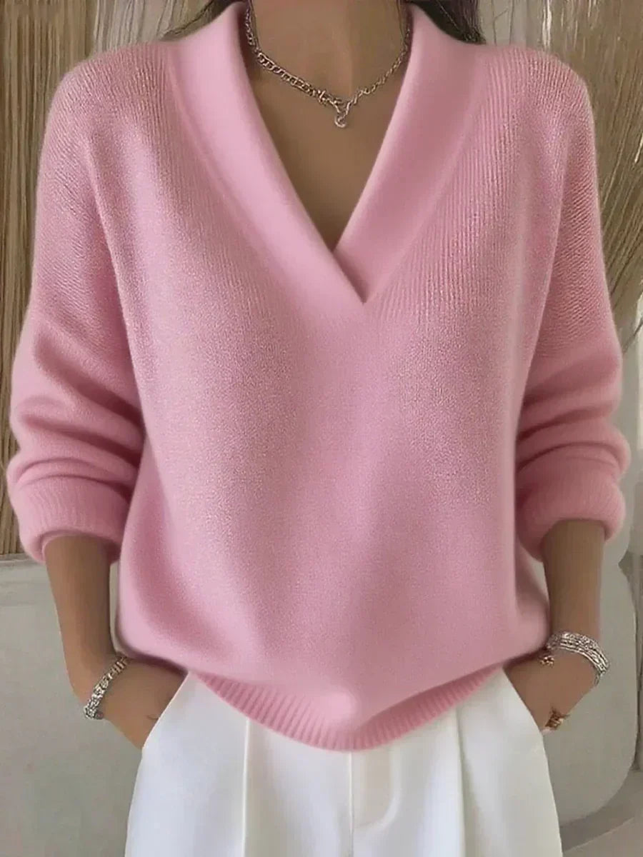 Viola | Pull Doux avec Col en V