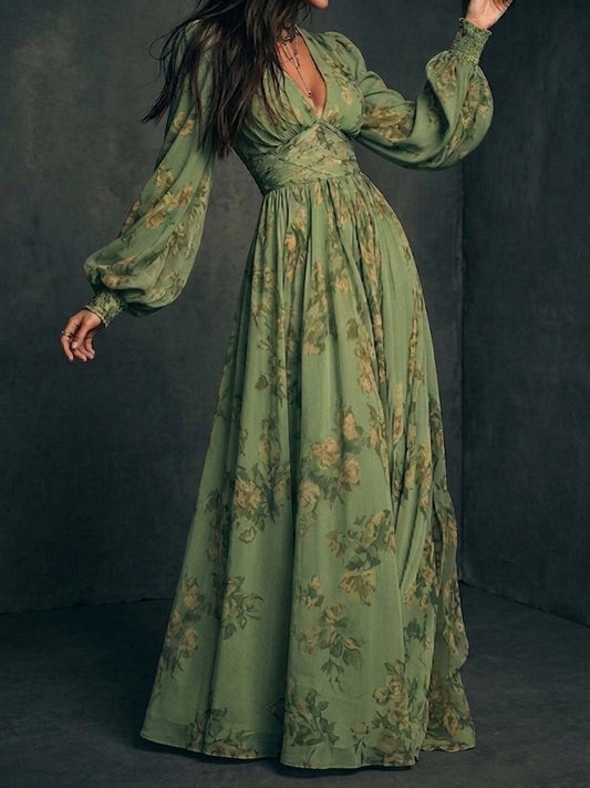 Lillian | Robe Maxi Florale Fluide