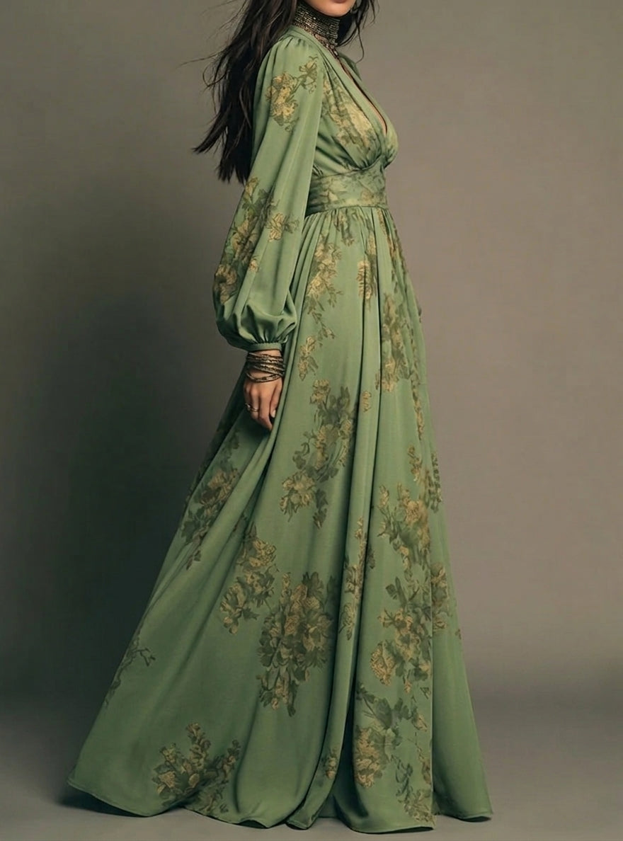 Lillian | Robe Maxi Florale Fluide