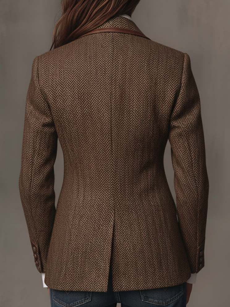 Juliette | Blazer Structuré à Chevrons