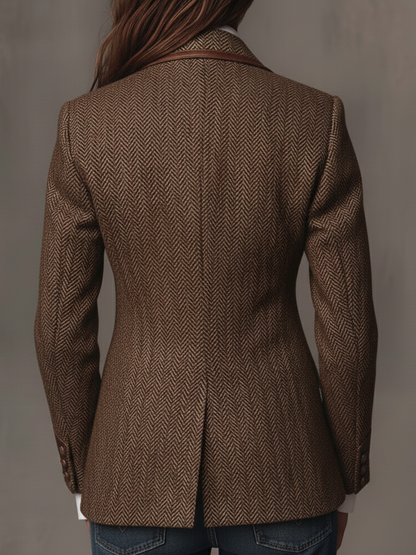 Juliette | Blazer Structuré à Chevrons