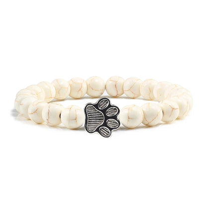 Bracelet patte perlée – Modèle pierre naturelle