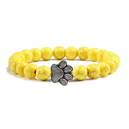 Bracelet patte perlée – Modèle pierre naturelle