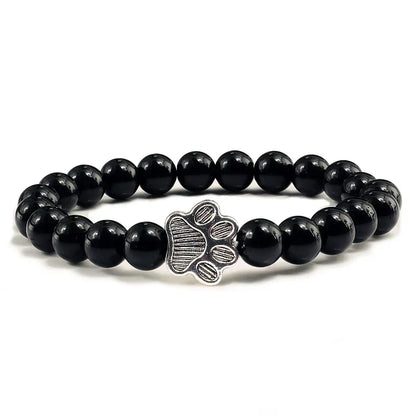 Bracelet patte perlée – Modèle pierre naturelle