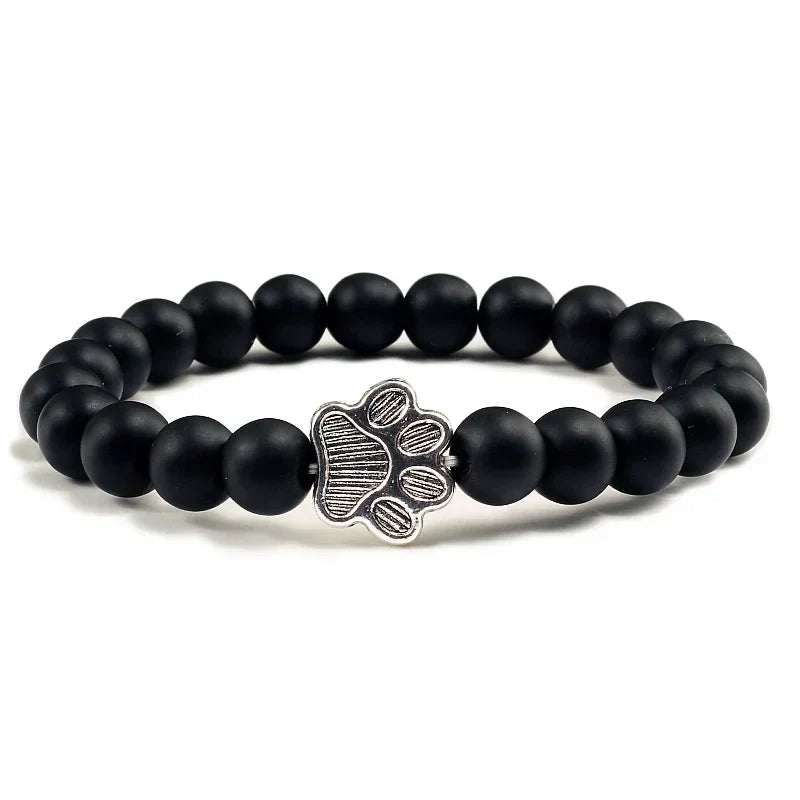 Bracelet patte perlée – Modèle pierre naturelle