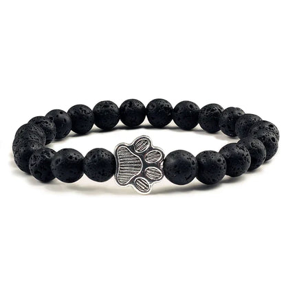 Bracelet patte perlée – Modèle pierre naturelle