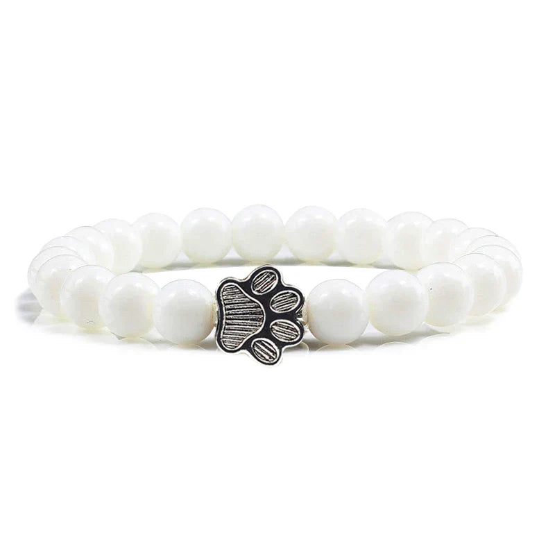 Bracelet patte perlée – Modèle pierre naturelle