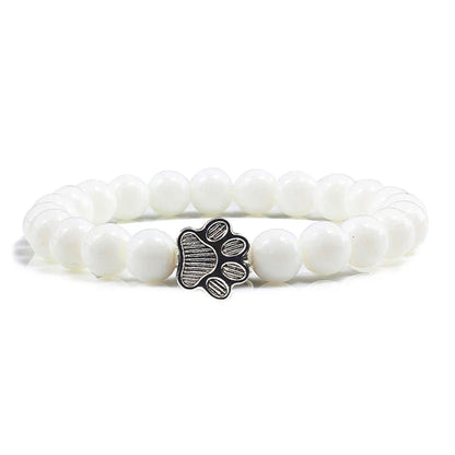 Bracelet patte perlée – Modèle pierre naturelle