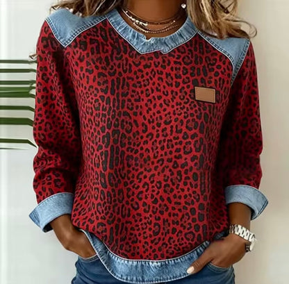 Aleid | Pull Raffiné avec Col Contrasté