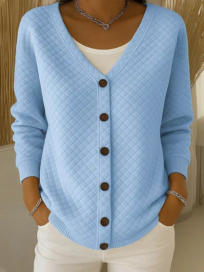 Eleonora | Cardigan Matelassé avec Boutons