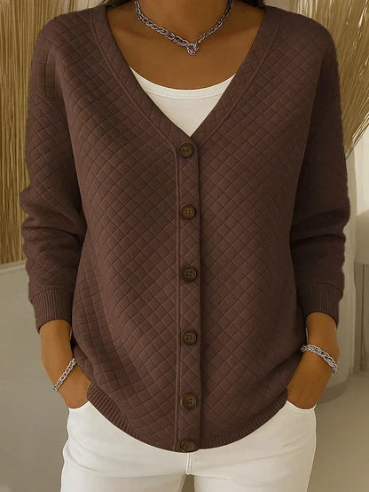 Eleonora | Cardigan Matelassé avec Boutons
