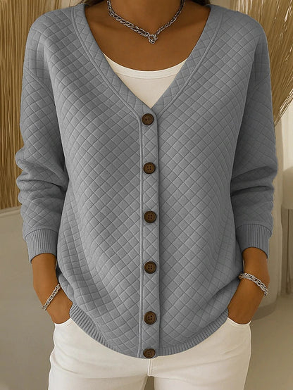 Eleonora | Cardigan Matelassé avec Boutons