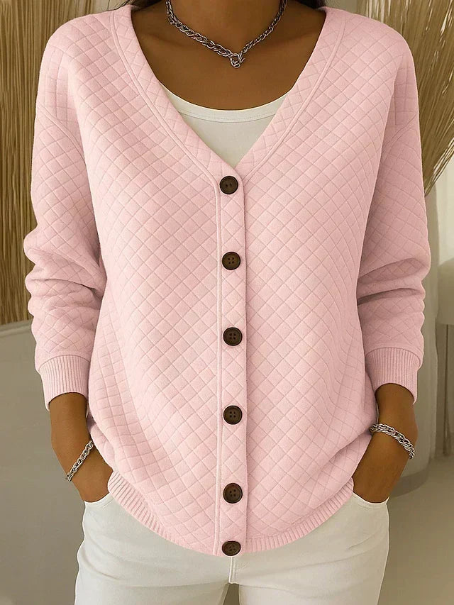 Eleonora | Cardigan Matelassé avec Boutons