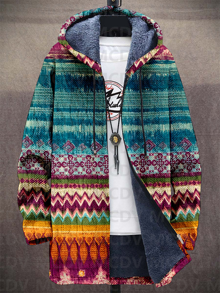TALLULAH | Cardigan à capuche au motif artistique