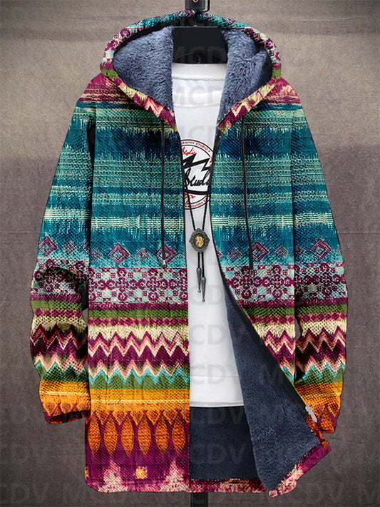 TALLULAH | Cardigan à capuche au motif artistique