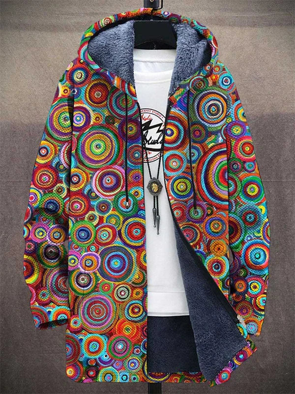 ROWENA | Cardigan à capuche au motif artistique