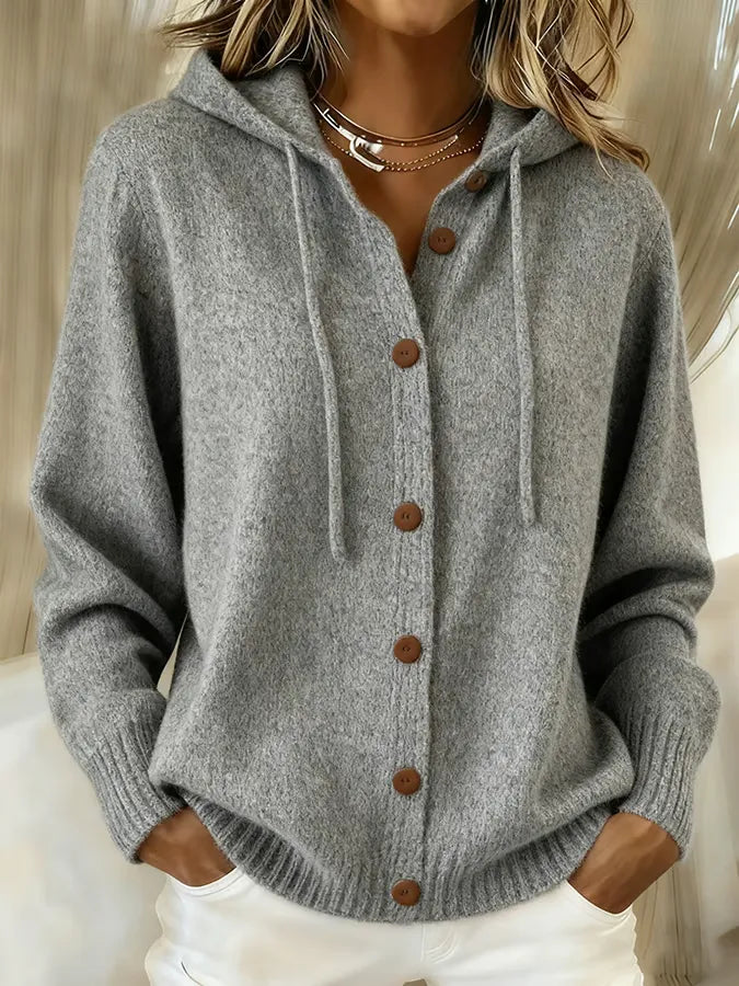 Bettina | Cardigan avec Capuche et Boutons