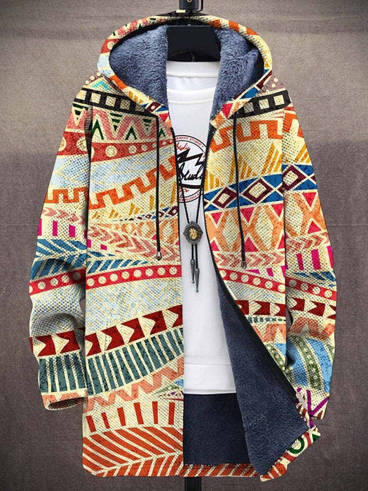 DASHIELL | Cardigan à capuche au motif artistique