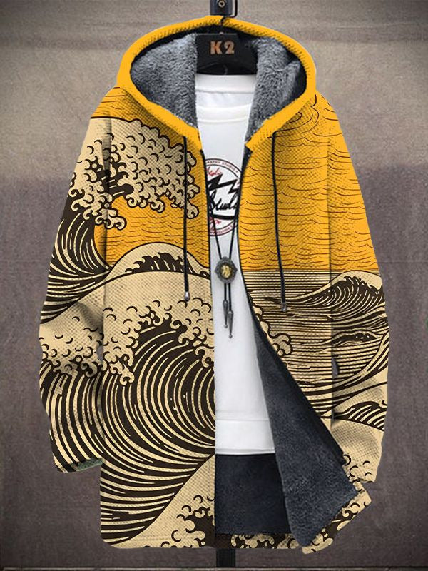MARGOT | Cardigan à capuche au motif artistique