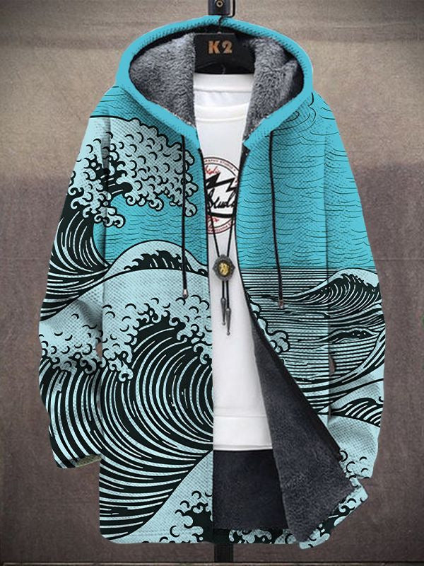 MARGOT | Cardigan à capuche au motif artistique