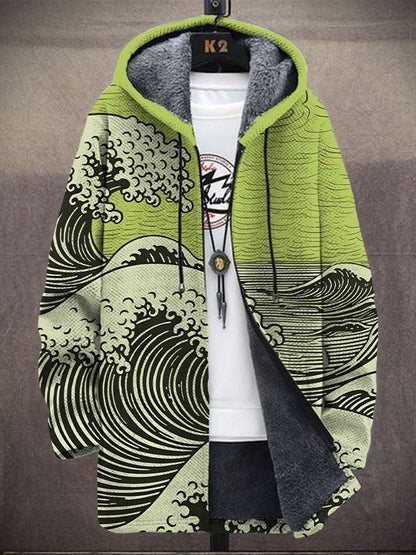 MARGOT | Cardigan à capuche au motif artistique