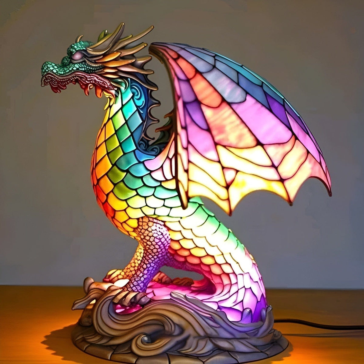 Lampe Dragon mystique lumineux