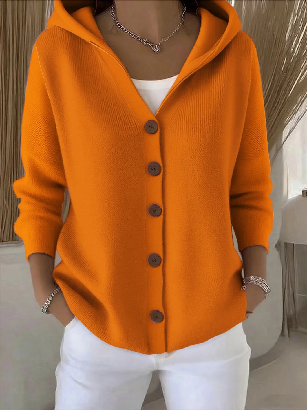 Rosetta | Cardigan à Capuche