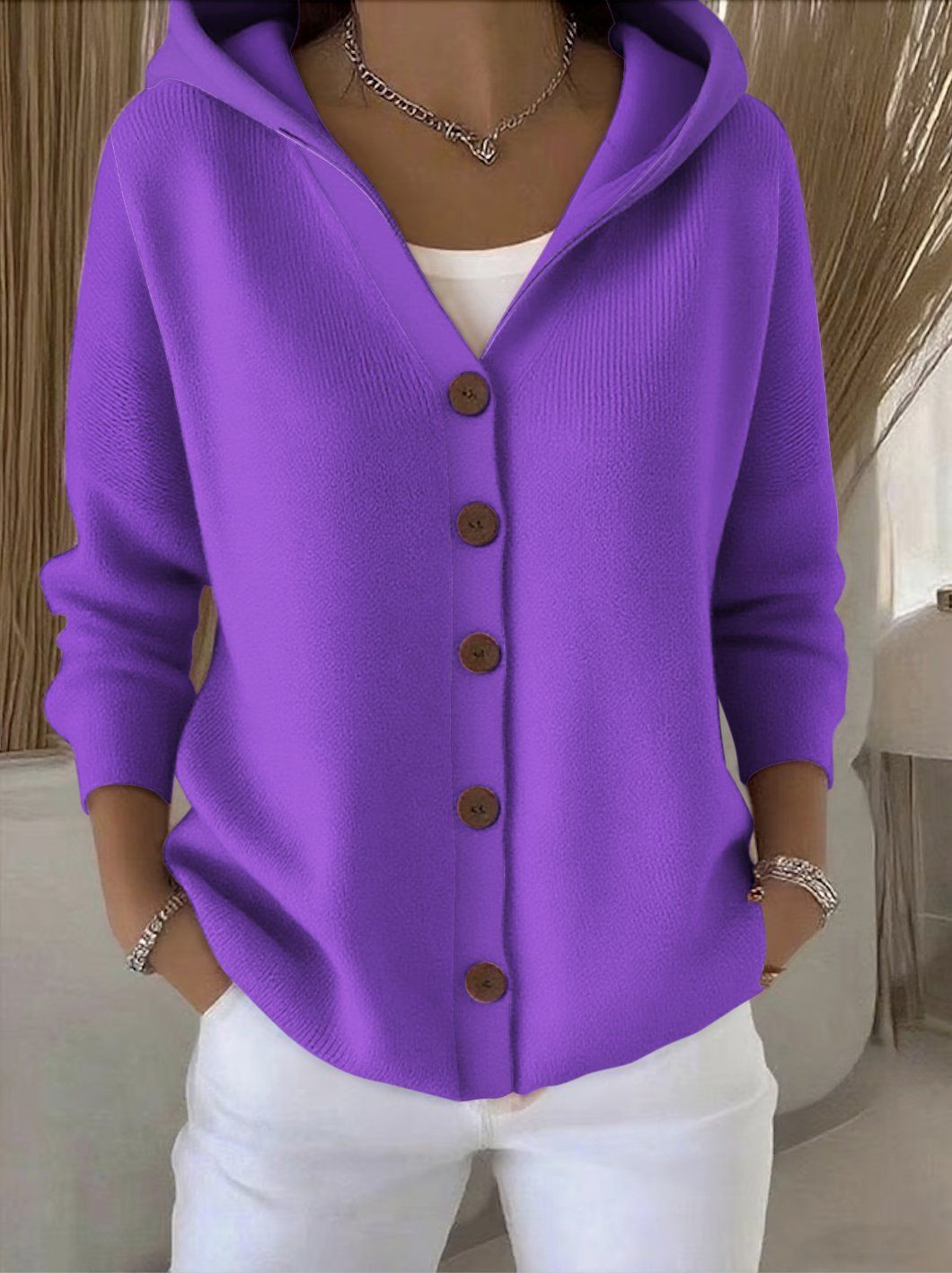 Rosetta | Cardigan à Capuche