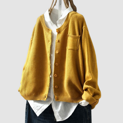 Violette | Cardigan Décontracté à Boutons