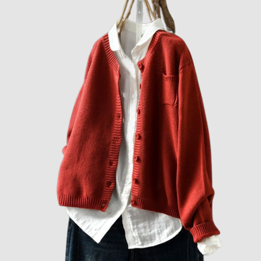 Lavinia | Cardigan Boutonné Détendu