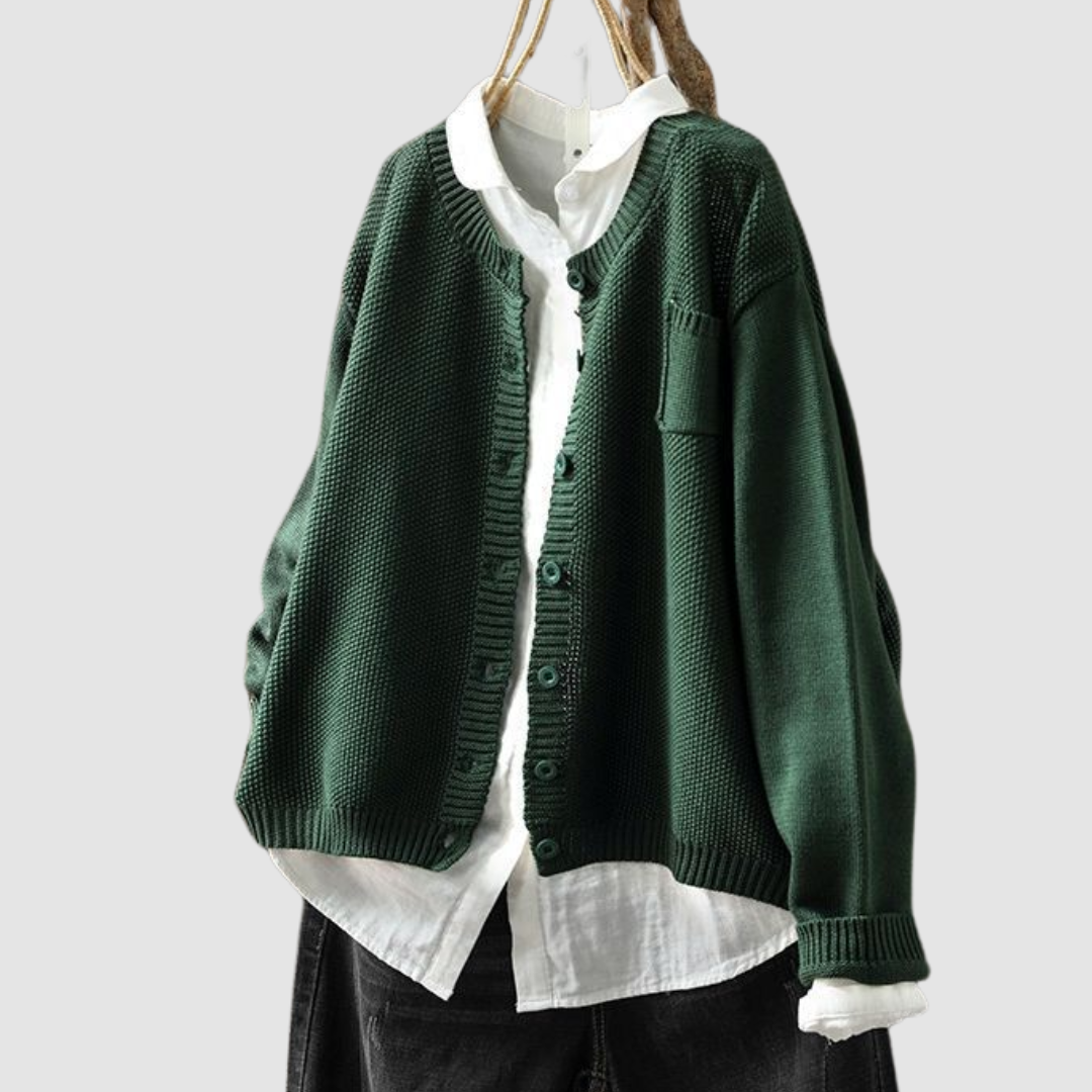 Lavinia | Cardigan Boutonné Détendu