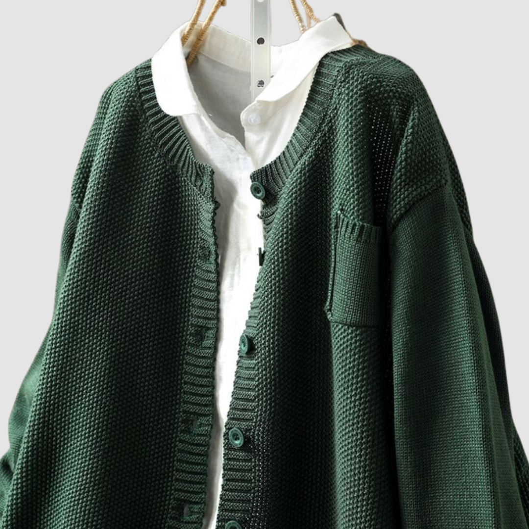 Lavinia | Cardigan Boutonné Détendu